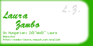 laura zambo business card